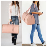 Large Capacity Travel Duffle Bag, Women's Handbag, Folding Suit Carrier, Waterproof Clothes Totes