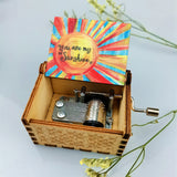 Antique Carved Wooden Hand Crank, Spirited Away Music Box, Christmas Gifts Birthday Gifts, Party Decoration