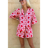New Polo Shorts + Sleeved Pocket Collar Shirt, Women's Suit
