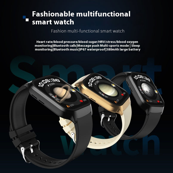 Blood Oxygen, Body Temperature, Heart Rate, Sleep, NFC Multi-function Smart Watch