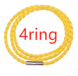 Men's Braided Genuine Leather Bracelet, Stainless Steel Beads, Charm Band for Boys