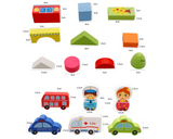 Traffic Wooden Building Blocks, Educational Toy