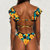 Brief Wavy Bikini Swimsuit
