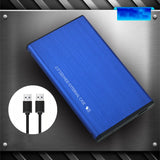 Portable USB 3.0 SSD HDD Enclosure 2.5-Inch Aluminum Hard Disk Case without Storage