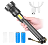 Red and White Charging Flashlight