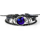 Zodiac Constellation Bracelet, Braided Design Bracelet for Men, Women, and Kids