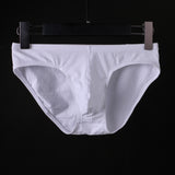 Men’s Low Waist Cotton Briefs with U Pouch – Soft Stretch Triangle Underwear for Daily Comfort (Pack of 2)