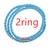 Men's Braided Genuine Leather Bracelet, Stainless Steel Beads, Charm Band for Boys
