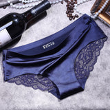 Ice Silk Seamless Lace Women's Panties