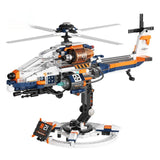 Premium Military Helicopter, Tank & Space Missile Carrier Building Block Collector Set (Display Model, Non-flying)