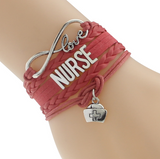 Vintage Jewelry, Medical Profession Support Bracelet, Hand-knitted Band