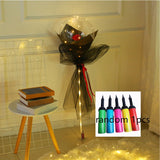 LED Luminous Balloon Rose Bouquet, Transparent Bobo Ball Rose