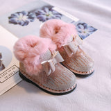 Baby snow cotton girls' winter shoes, kids boots