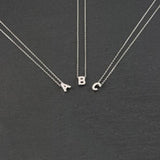 Tiny Initials Necklace for Women – English Letters Pendant Choker