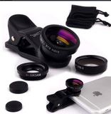 Universal Fisheye Lens, 3-in-1 Mobile Phone Clip Lenses