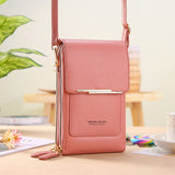 Touch Screen Mobile Phone Bag, Small Crossbody Shoulder Bags, Women's Long Wallet
