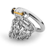 Skeletonized Chastity Lock, Potpourri Short Chain