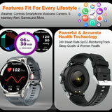 HD Large Screen Bluetooth Calling, Heart Rate, Blood Oxygen Monitoring Smart Watch