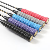 Thick Badminton Sweat Absorbing Perforated Non-slip Breathable Keel Grip Tape, Sticky Tennis Rackets Fishing Rod Rubber (Pack of 6)