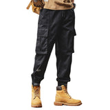 Men’s Heavy-duty Loose Fit Cargo Pants – Straight Leg Utility Workwear Trousers