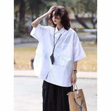 Retro Summer Lightweight Shirt-style Jacket – Casual Trendy Oversized Style Trousers
