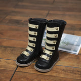 Children's Fashion Boots, New Rivet Long Martin Shoes