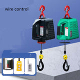 Portable Mini Electric Hoist 220V – Small Household Crane with Wire Rope