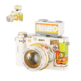 Building Blocks, Mechanical Universe Retro Camera Assembled Handmade Toy, Model Ornaments