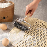Stainless Steel European Style Dough Cutter with Wooden Handle