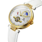 Women's Fashion, Hollowed-out Mechanical Movement Watch