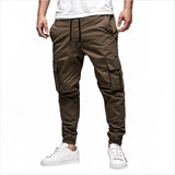 Drawstring Leisure Japanese Overalls, Men's Multi-pocket Trousers