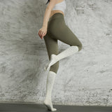 Long Yoga Tights, Female Pilates Five Finger Cotton Socks