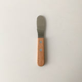 Japanese-style Distressed Knife with Solid Wood Handle for Butter, Bread, Fruit and Jam