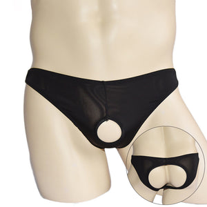 Triangle Men's Transparent, Ice Silk Open Crotch Underwear (Pack of 2)