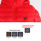 Heated Jacket Coat, USB Electric Cotton Pullover, Thermal Clothing Heating Vest, Men's Clothes for Winters
