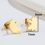 Cute Elf Animal Stud Earrings for Women – Trendy INS Style