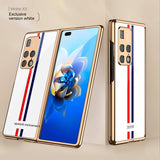 Foldable Screen Phone Case All-inclusive Electroplated Glass Shell