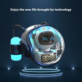 Intelligent AI Voice Dialogue Spaceship Bluetooth Speaker with Rhythm Ambience Light and Subwoofer