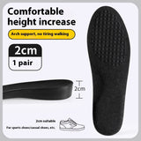 Invisible Height Increasing Insoles for Men – Non-collapse, Comfortable Inner Lift Pads