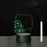 3D Acrylic Handwriting Message Board LED Light, Creative Note Lamp
