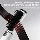 LCD USB Charging Straight Comb, Negative Ion Lazy Hair Straightener, Curly Hair, Dual-use Broken Hair Finishing Device
