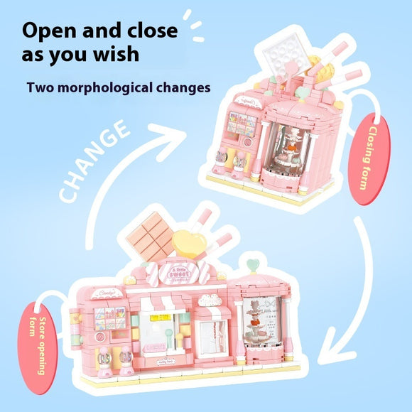 Puzzle Assembled Building Blocks, Festival Gift Decoration