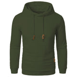 Men’s Jacquard Hooded Sweater – Long-sleeved Warm Solid Knit Hoodie