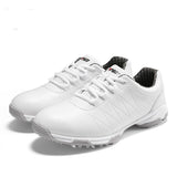 Waterproof Sneakers, Spin Button Laces, Anti-slip Golf Shoes for Women