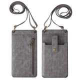 Multi-function Crossbody Bags for Mobile Phone Croc Pattern Wallet Card Holder