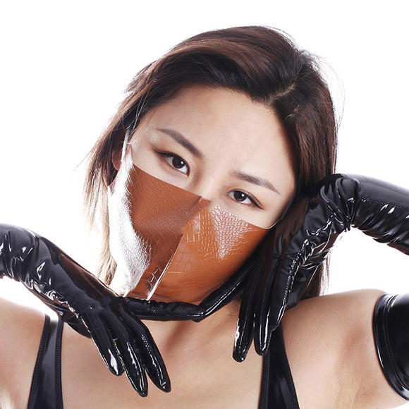 Ftshist Choke Face Mask, Fetish Anime Decoration Cosplay, Leather Cloak
