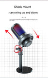 Condenser RGB Colorful Live Broadcast Wired Microphone