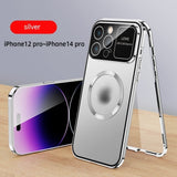 Double-sided Magnetic Glass Phone Case, Full Protection Cover