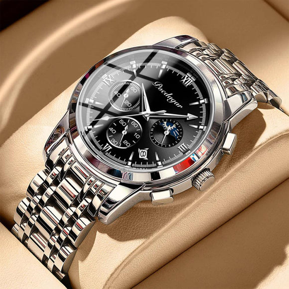 Multifunctional Men's Luminous Waterproof Quartz Wrist Watch