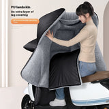 Rain-proof, Fleece-lined Thickened Waterproof Winter Windshield